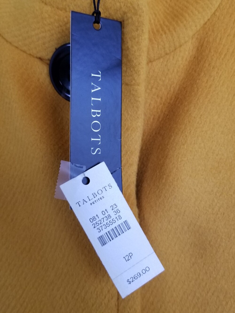 Talbots Wool Blend Coat NWT Size 12P - Picture 7 of 7